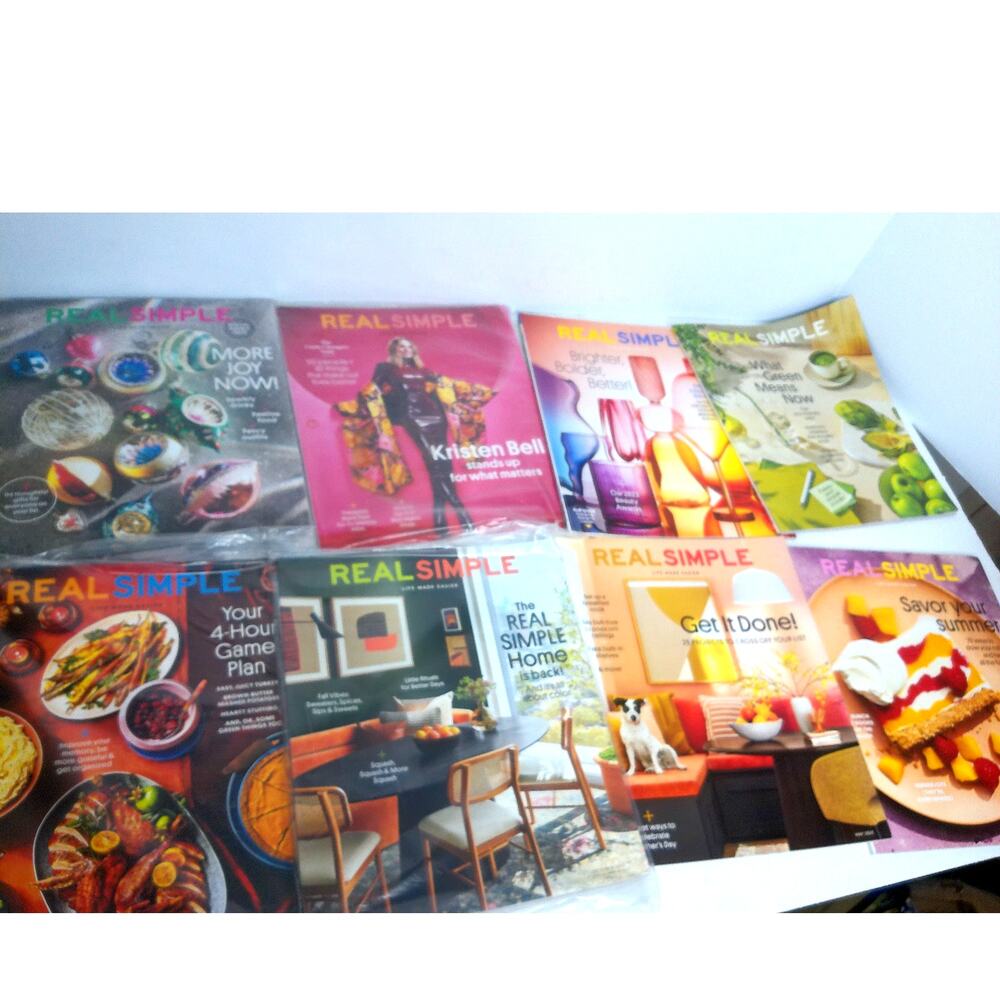 Real Simple Magazine 2023 Lot Of 8 New